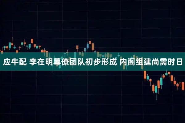 应牛配 李在明幕僚团队初步形成 内阁组建尚需时日