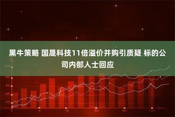 黑牛策略 国晟科技11倍溢价并购引质疑 标的公司内部人士回应
